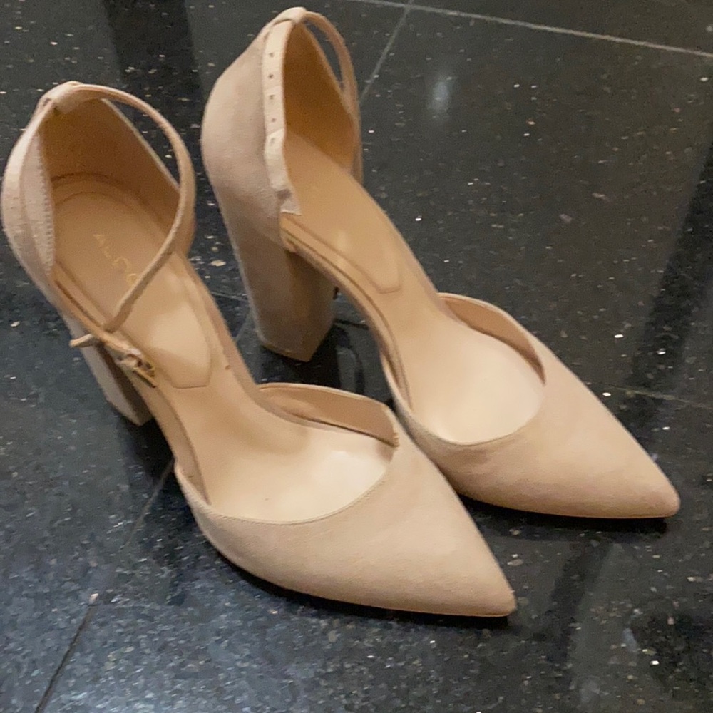 Aldo Tan Pointed with Strap Heels